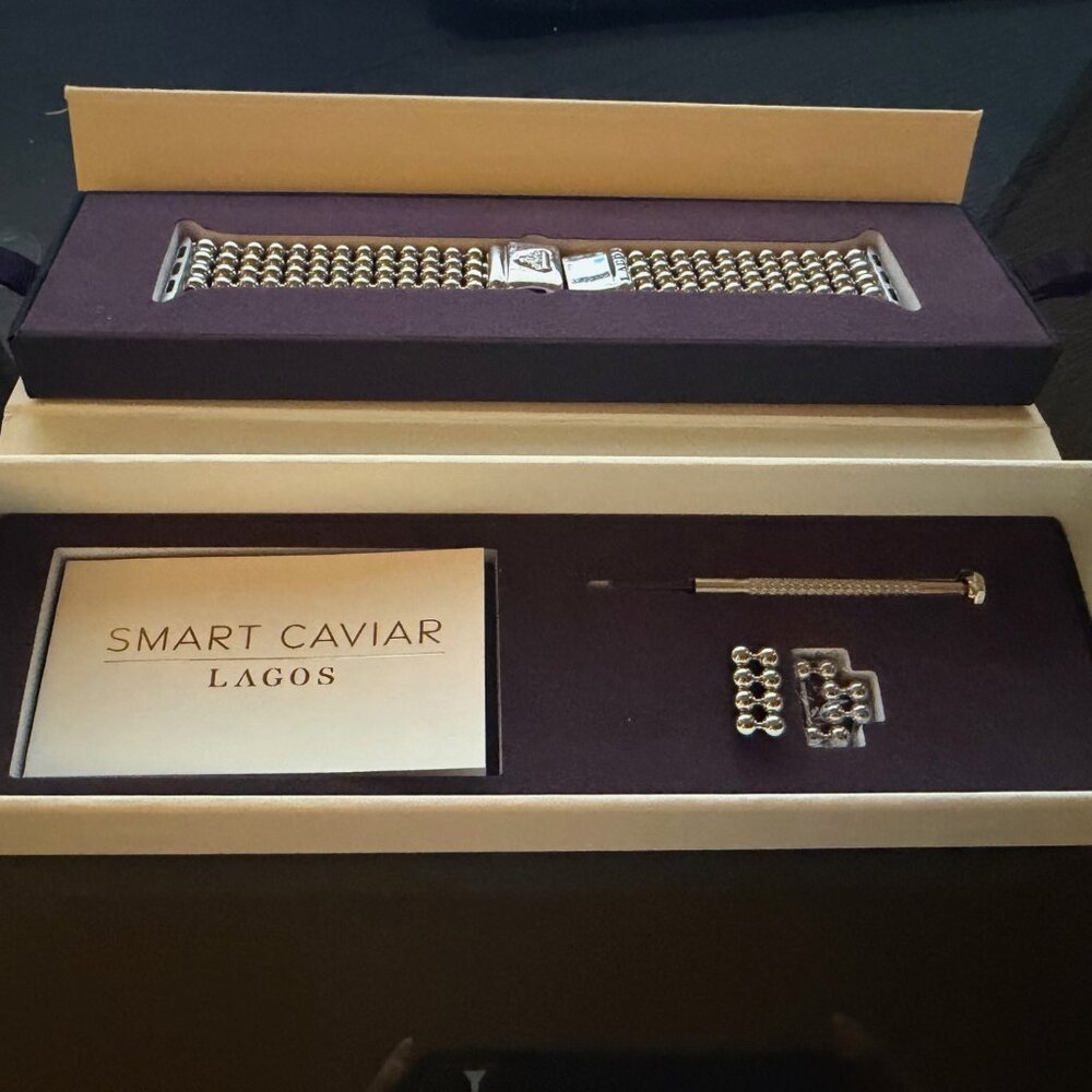 LAGOS Silver Tone Smart Caviar Bracelet Set